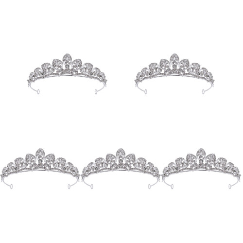 5St Bryllup Tiara Smycke Huvudprydnad För 1