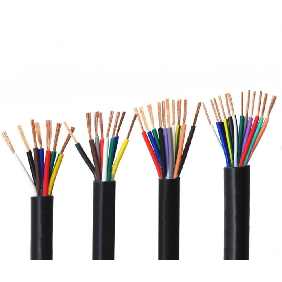 Outdoor Extension Cable 0.75Mm Black Copper Wire, 2 Core To 18 Core, 18 Awg Conductor, Solar Sheathed, 3 Core 5M 9105992571086