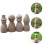 4Pcs Trädockor Diy Målning Ofullbordade Trädock-Ornament 5
