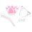 1 Set Kattekostym Kit Halloween Cosplay Kläder Tillbehör 11