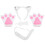 1 Set Kattekostym Kit Halloween Cosplay Kläder Tillbehör 4
