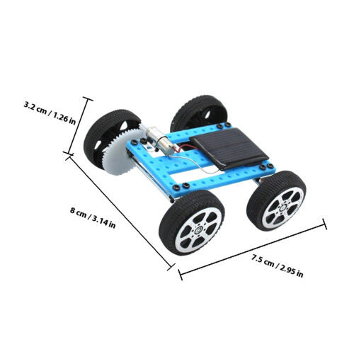 2Pcs Soldriven Mini Modellbyggnadssats För Barn 1