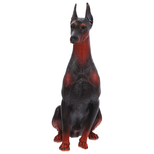 Simulation Doberman Figur Modellhund Plastdjur Leksak För Barn 1