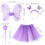 Fairy Kostym Set För Flickor Mesh Tutu, , Huvband 2