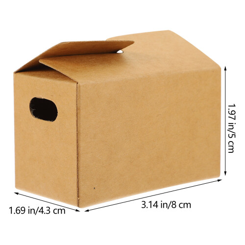 10Pcs Miniatyr Låda Papper Figur Minihus Möbel Modell 1