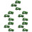 15 Pcs Small Truck Model Toy Pull Back Car For Kids 8