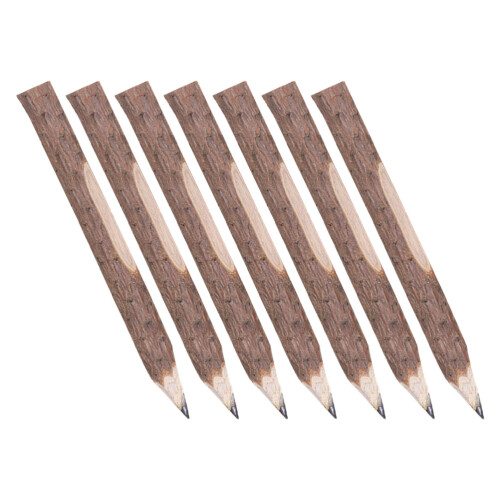 7Pcs Naturträ Trädstamspennor För , , Presenter