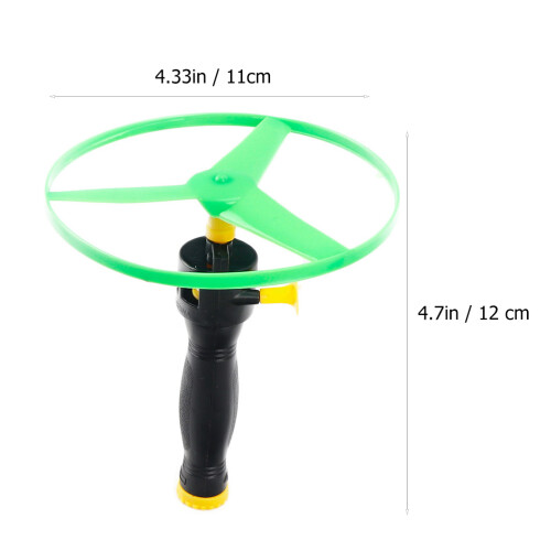 8Pcs Flygskivleksaker Barns Flygskivlek Pull String Skivor 1