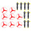 8Pcs Flygskivleksaker Barns Flygskivlek Pull String Skivor 8