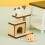 Simulerad Mini Kattschabbare Miniatyrkattstång 6