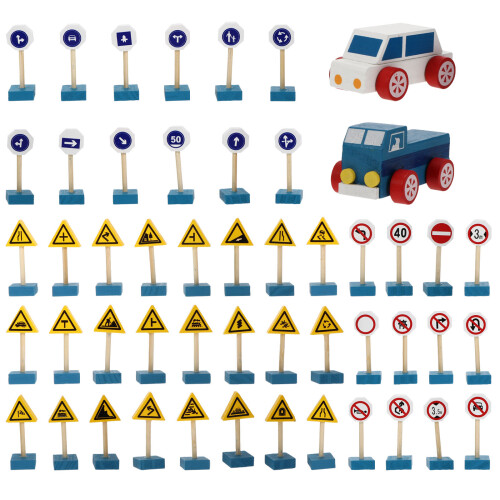 1 Set Förskoleundervisningsmaterial Trafikskyltar 2