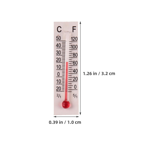 10Pcs Dockshus Termometermodeller 1:12 Analog För Temperaturmätning 1