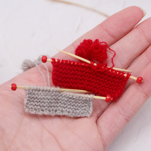 2 Delar Dockhus Tillbehör Modell Miniatyr Stickad Tröja 2