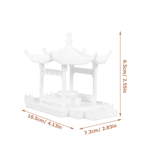 2Sten Paviljong Trädgård Décor Diy Bonsai 1:75 1