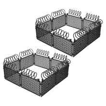 2 Set Krigsscen Stängsel, Mini Plaststängsel För Mikrolandskap