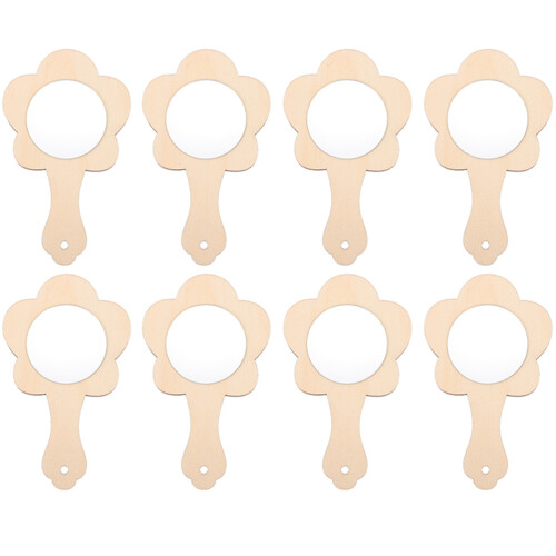 8Pcs Handhållen Ogrundmålad För Barn 1