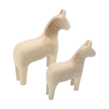 2 Stycken Oklara Häst DIY Hästfigur Hästform Målning Lekgods