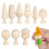 20Pcs Trädekorationer Diy Graffiti Träträd Mini 9