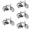 5St Cykelmodell Vintage Konstcykel Present 10
