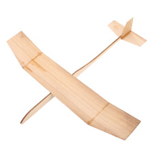 Ofärdigt Träflygplan Leksak Diy Målning Hantverk 3D Modell För Barn