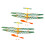 2Pcs Gummibanddriven Flygplansglidare Hantverksmaterial Leksak 11