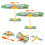 2Pcs Gummibanddriven Flygplansglidare Hantverksmaterial Leksak 10