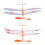 2Pcs Gummibanddriven Flygplansglidare Hantverksmaterial Leksak 6