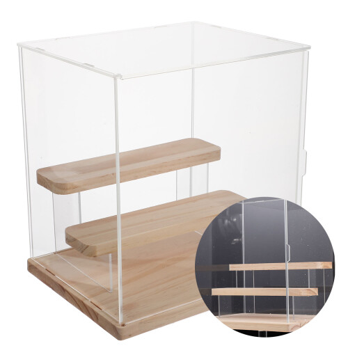 Skrivbordsdisplaylåda Dockförvaringslåda Dockhållare 2
