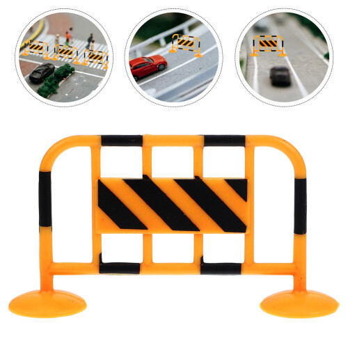 12Pcs Mini Trafikvägsspärrar Stängselmodell 2
