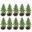 20Pcs Miniatyr Julgranssmycke Mini Sandbordsdekoration 4