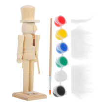 1 Set Oavslutad Nötknäckare Okfärgad Med Pigment