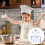 Småbarns Kockkostym Förkläde, Mössa Jacka 7