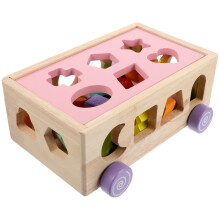 1 Sett 18-Håls Leksak Formmatchning (Rosa)