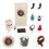 2Satser Mini Xmas Prydnad Kit Hållbar Plast För Dockhus 10