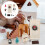 2Satser Mini Xmas Prydnad Kit Hållbar Plast För Dockhus 8