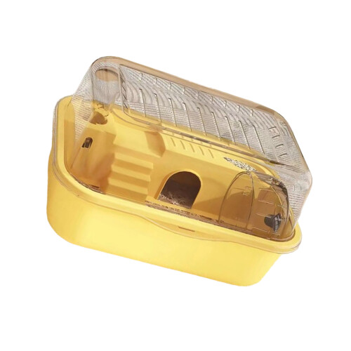 Panoramic Rodents Enclosure Cage with Lose Noise-Yellow