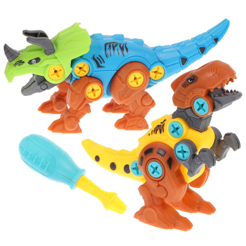 2St Ta Isär Dinosaurie Leksak DIY Montering Skruv Utbildande 1