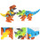 2St Ta Isär Dinosaurie Leksak DIY Montering Skruv Utbildande 7