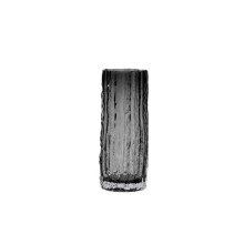 Stylish Star Bottom Vase Thickened Glass Cylinder Vase With Glacier Texture Elegant Clear Glass Flower Vase Multifunctional Home Decor Vase For Dinner