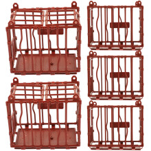 5Pcs Mini Plastdjur Bur Modell Miniatyr För Sandlåda