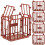 5Pcs Mini Plastdjur Bur Modell Miniatyr För Sandlåda 5