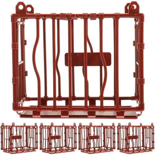 5Pcs Mini Plastdjur Bur Modell Miniatyr För Sandlåda 2