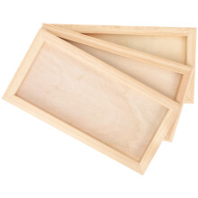 9 Pcs Diy Wooden Picture Frame Kids Clay Painting Crafts