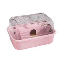 Ventilated Small Animal Cage Enclosure with Low Noise-Pink
