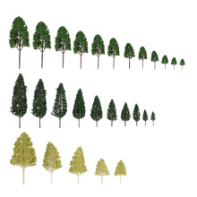 27Pcs Mini Trädsätt Sceneri Arkitektonisk Landskapsmodell