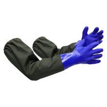1Pair Long Rubber Gloves Waterproof Aquarium Fish Tank Cleaning Gloves