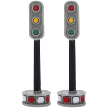2Pcs Miniatyr Gator Modeller Stopp Ljus Lampa