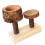 Stable Wooden Pet Food Dishes With Chewing Function For Hamsters 1