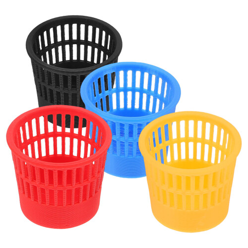 4Pcs Miniatyr Papperskorg För Dockhus Möbel Diy