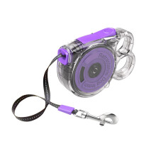 Retracting Dog Walking Rope Nylon Leashes for Breeds-Purple 1